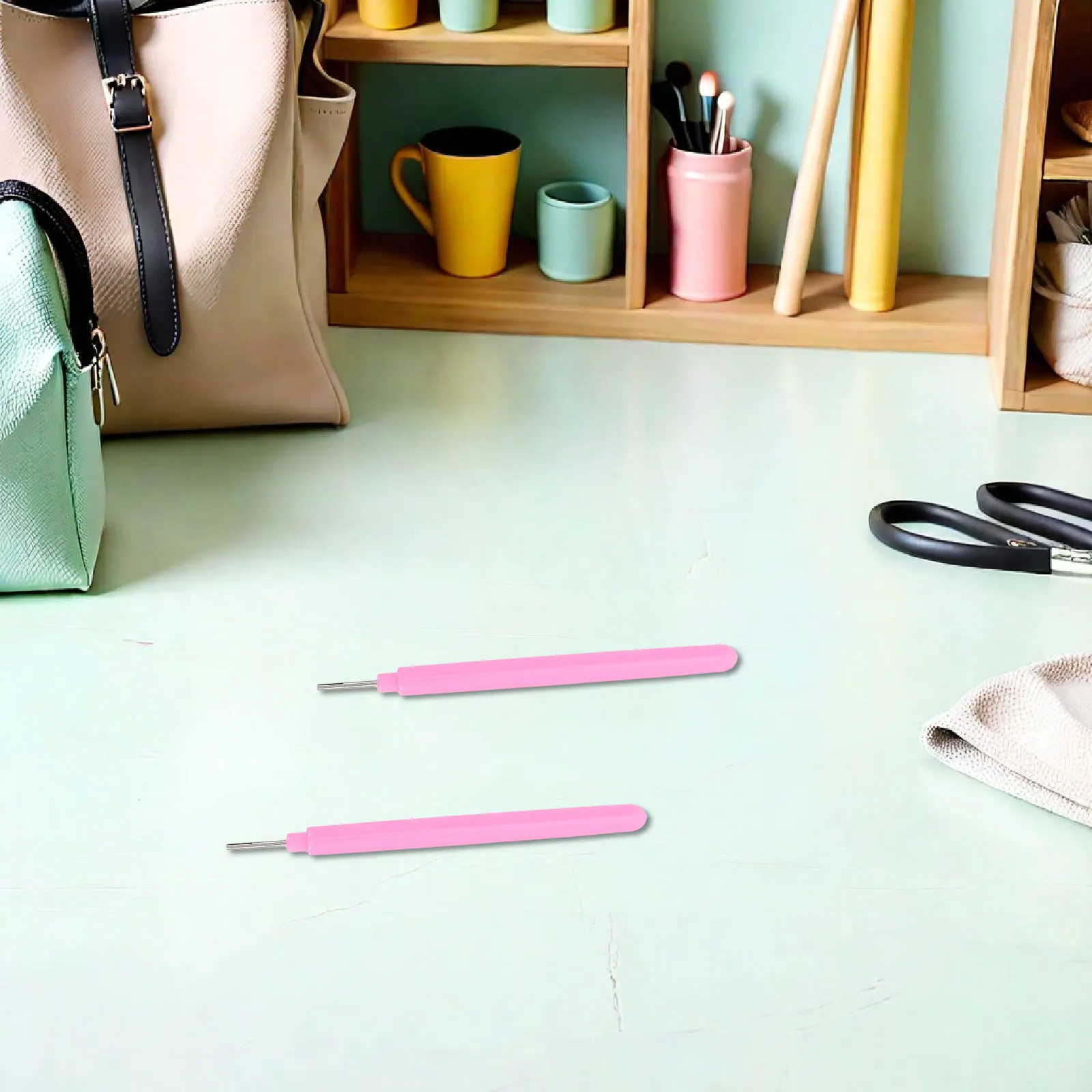 16 قطعة طقم أدوات لف الورق متعدد الألوان مشقوق الشباك القلم قبضة مريحة لصنع البطاقات DIY بها بنفسك زينة ورقة لوازم الفن #2