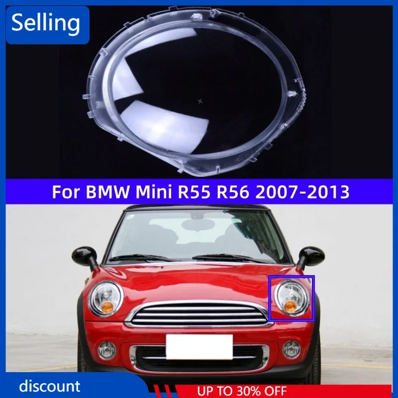 

For BMW Mini R55 R56 2007 2008 2009 2010 2011 2012 2013 Car Lights Shell Headlight Lampcover Glass Lens Case Auto Light Caps
