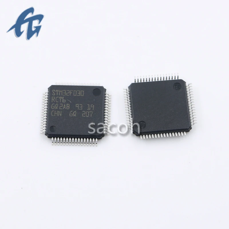 New Original 2Pcs STM32F030 STM32F030RCT6 STM32F030RC QFP64 Microcontroller Chip IC Integrated Circuit Good Quality