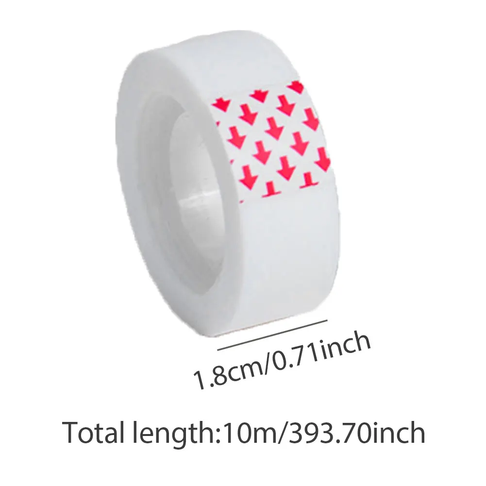 8ม้วนเทปแก้ไขข้อผิดพลาดสำหรับเครื่องจ่ายเทปใสสามารถเขียนได้ห่อของขวัญ10เมตร1.8ซม. เทปซีลโรงเรียนภาพถ่าย