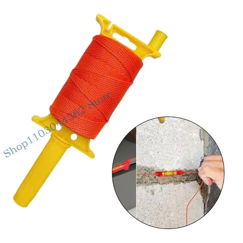 540Ft sterk fluorescerend nylon uitlijnkoord met geïntegreerde waterpassen en eenvoudig intrekhandgreepmechanisme