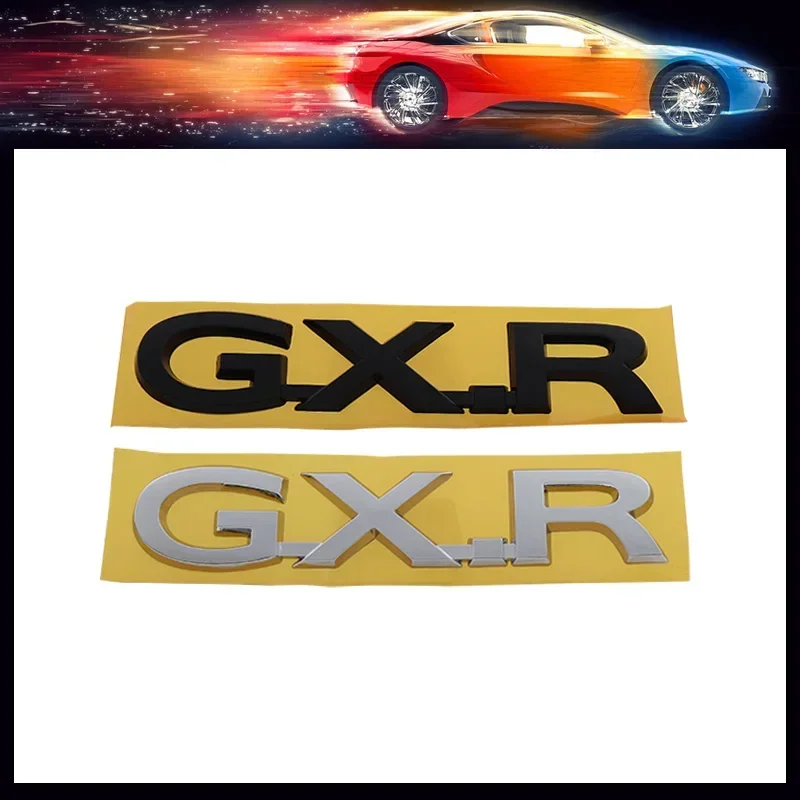 ثلاثية الأبعاد قسط ل GXR GX-R محرك السيارة هود الحاجز الجذع الخلفي بونيه لوحة ملصق مائي شعار شارة ملصق