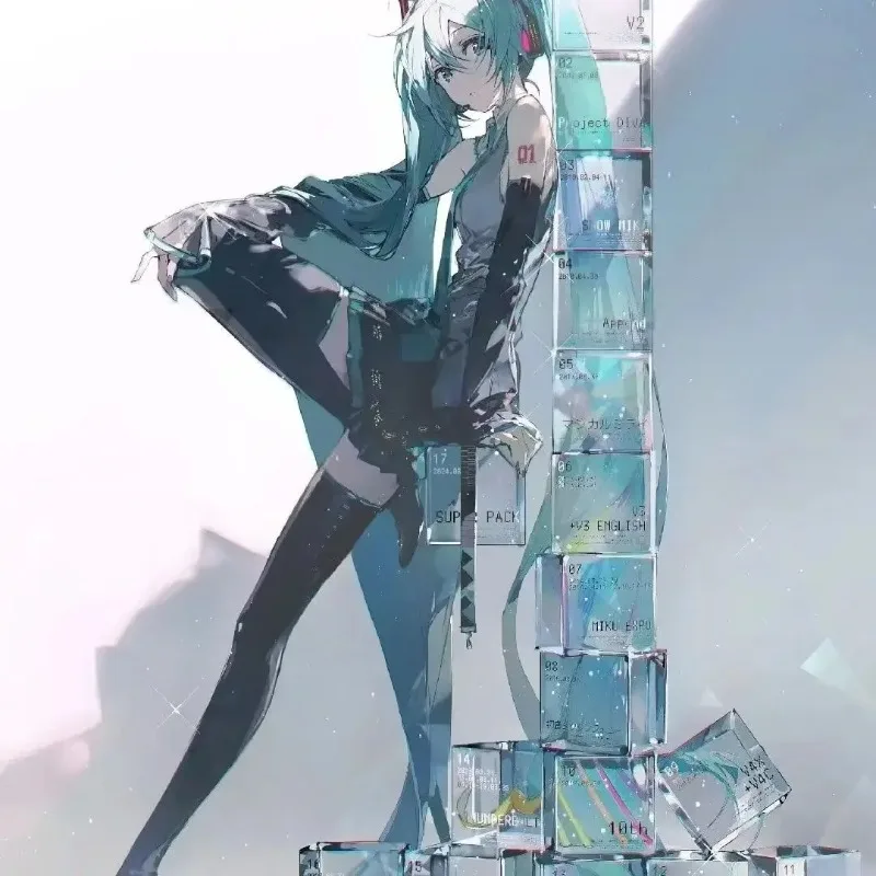 

Hatsune Miku Acrylic Stand Figure Hatsune Miku Project Diva Anime Peripherals Cute Originality Acrylic 17th Anniversary Keepsake