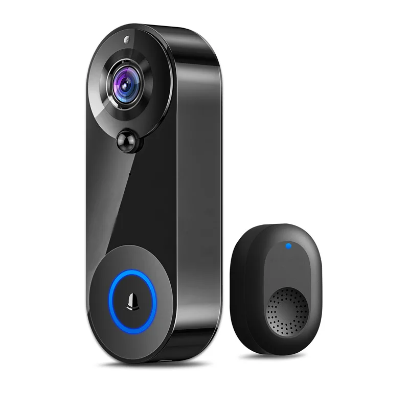 2MP 1080P 투야 앱 저전력 배터리 전원 WIFI IP 도어벨 인터콤 비디오 도어폰 도어뷰어 비주얼 도어 카메라