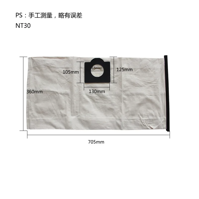 Washable Dust Bags Cloth Bag Compatible For Karcher NT30 NT30/1 Vacuum Cleaner Parts Non-Woven Dust Filter Bag Accessories