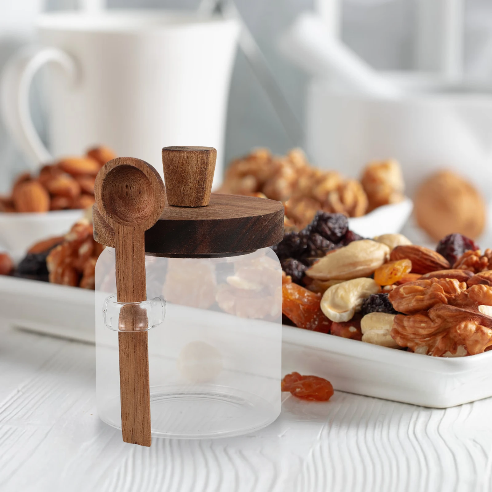 

Spice Set Airtight Storage With Lids Spoons For Kitchen Seasoning Salt Sugar Coffee Condiment Containers Kitchen Supplies