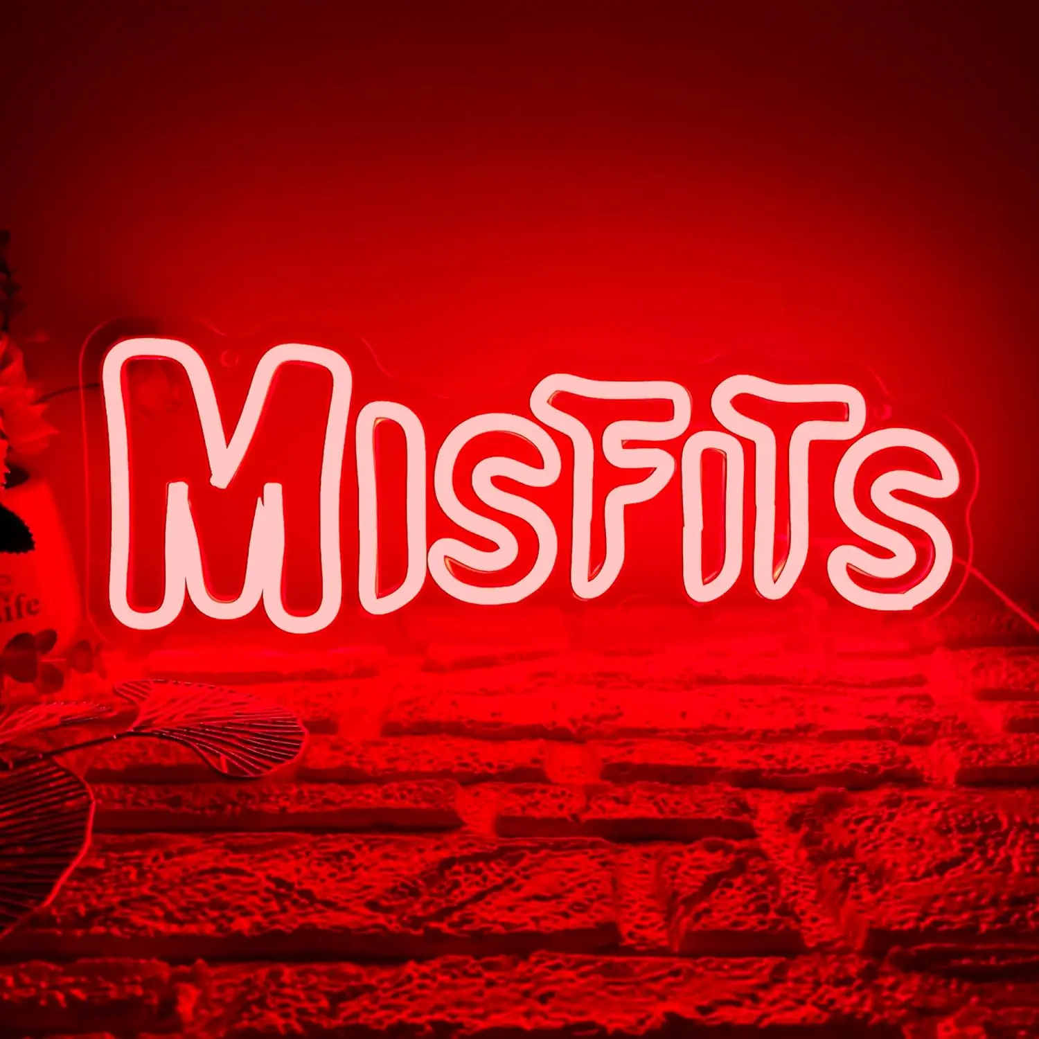 

Неоновая вывеска Misfits с регулируемой яркостью - художественное освещение на заказ для домашних деловых мероприятий, декора стен в помещении и на открытом воздухе, эстетические уникальные подарки