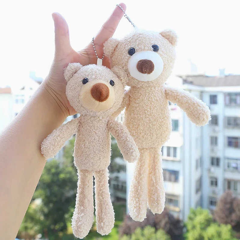 ตุ๊กตาหมีน่ารัก ตุ๊กตาสัตว์นุ่มนิ่มขนาดเล็ก พวงกุญแจตุ๊กตา ของตกแต่งห้อง ของตกแต่งรถยนต์