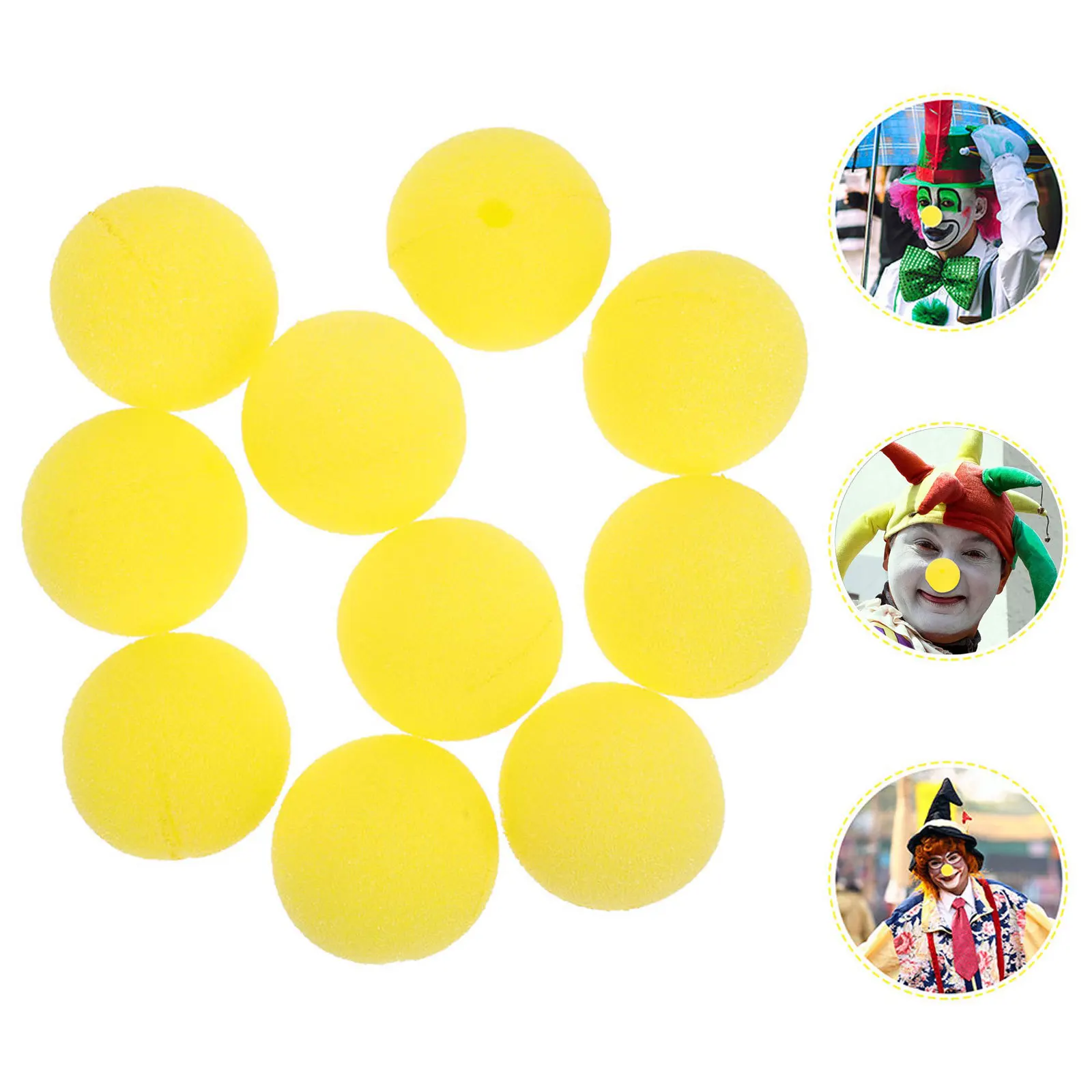 

40Pcs Clown Nose Props Bright Sponge Cosplay Accessory Party Circus Decorative Clown Nose for Dress Up Carnival Supplies