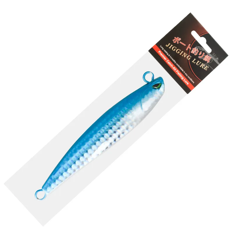 40 جرام-80 جرام طويل يلقي مضيئة الصيد البحري Jigbait غرق الرصاص الأسماك الاصطناعي وهمية الطعم البحرية قارب الصيد بيونيك إغراء