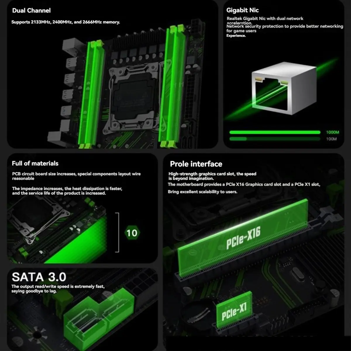 baay-x99-pr9-motherboard-lga-2011-3-supports-4x-ddr4-ram-gigabit-lan-sata-nvme-m2-supports-e5-26xx-v3-cpu