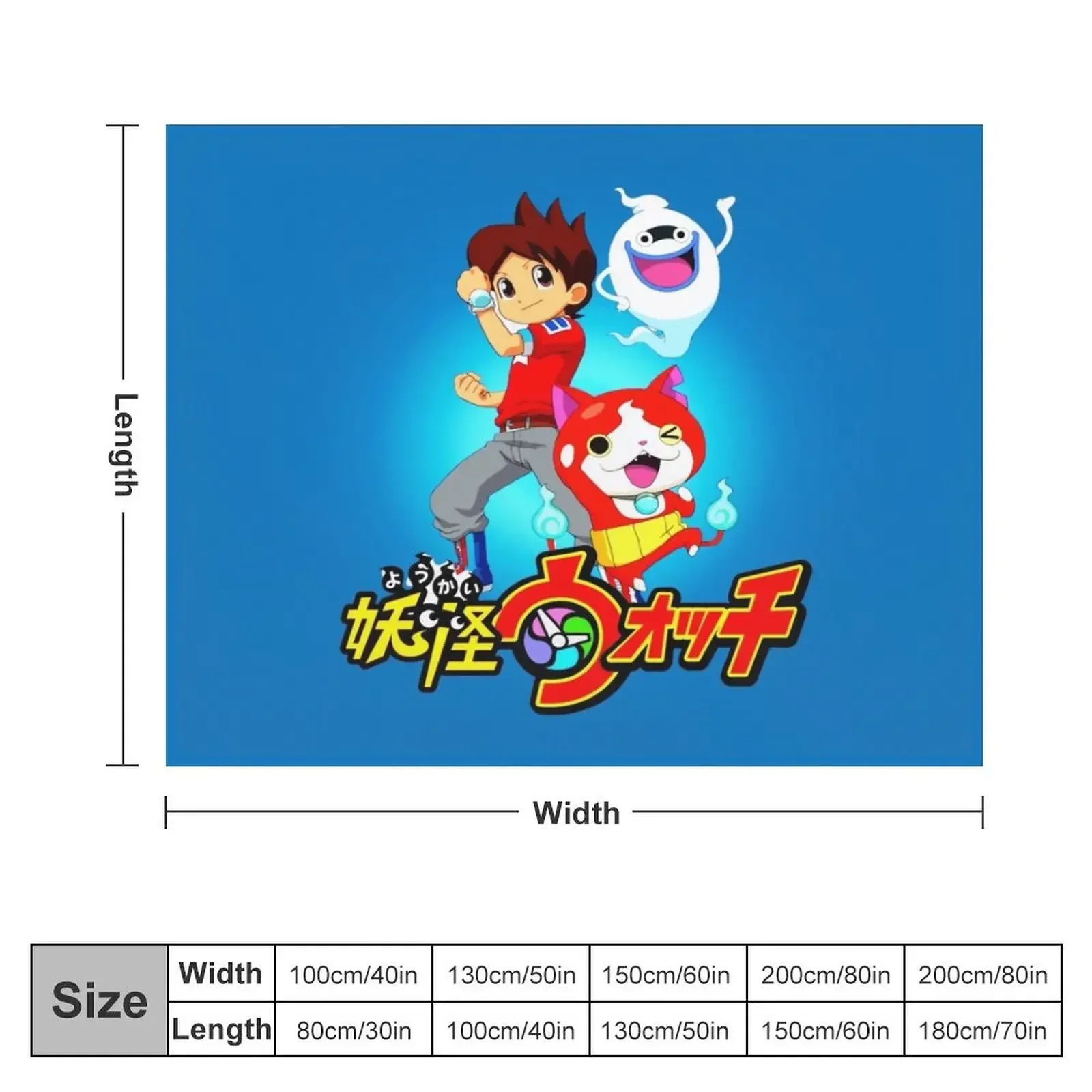 Copy of Yokai watch Throw Blanket for sofa Flannel Blankets