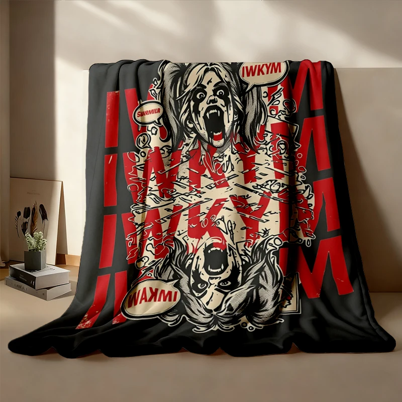 Dungeon Crawler Carl Flannel Blanket Featuring Samantha IWKYM Flannel Throw, Matt Dinniman