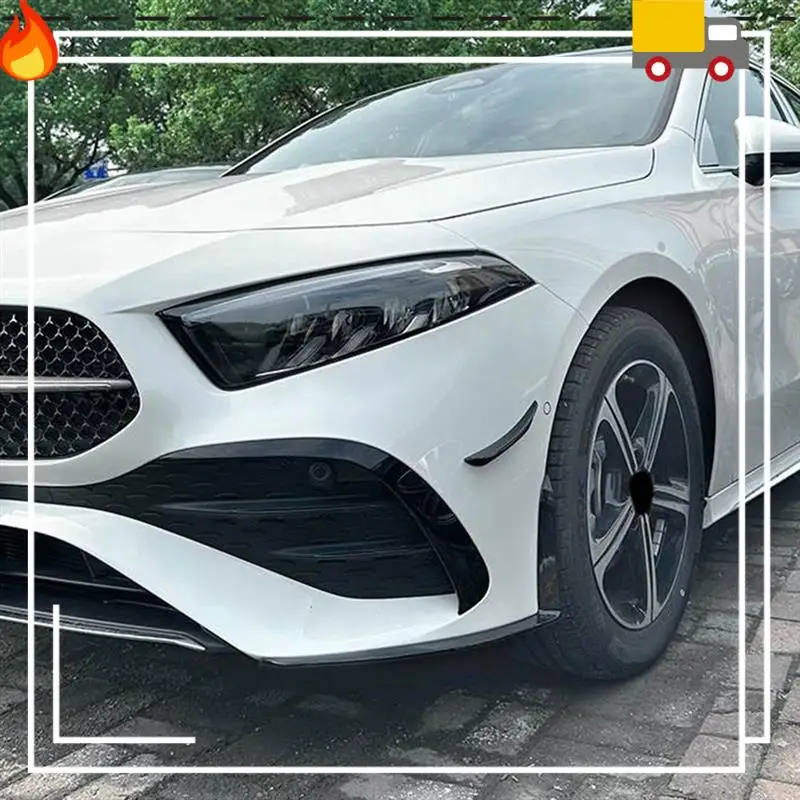 

Discount-For Mercedes-Benz A-Class W177 2023+ A180 A200 Front Bumper Lip Angle Diffuser Splitter Spoiler Protector Parts B