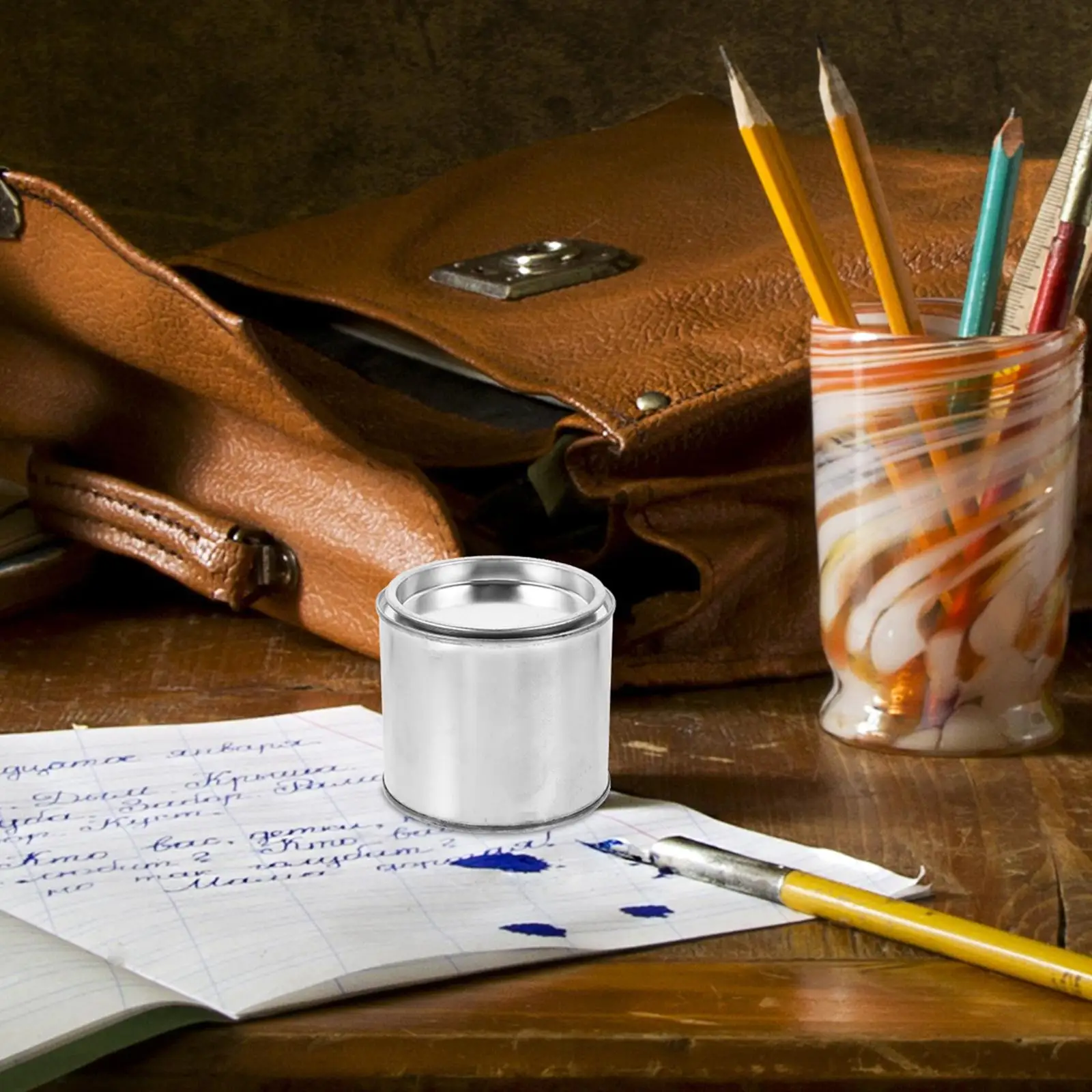 6pcs Small Airtight Paint Can Durable Iron Material Empty Tins for Ink Storage Home Factory Use Paint Container