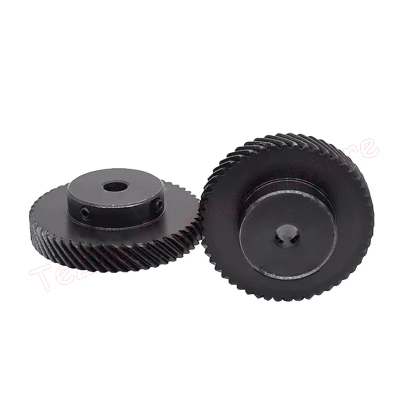 1pc 1M 40 Teeth Helical Gear 45 Degree 1 Module 40T Staggered Gear Left/Right Hand Steel Gear Keyway Bore 8 10 12 14 15 16-25mm