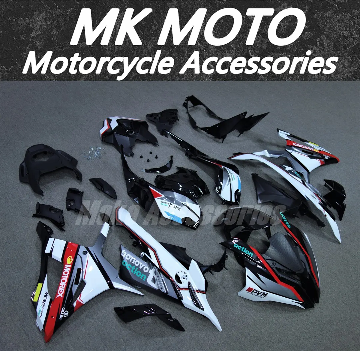 

Fairings Kit Fit For S1000rr 2023 2024 Bodywork Set 23-24 High Quality Injection White Gary Black