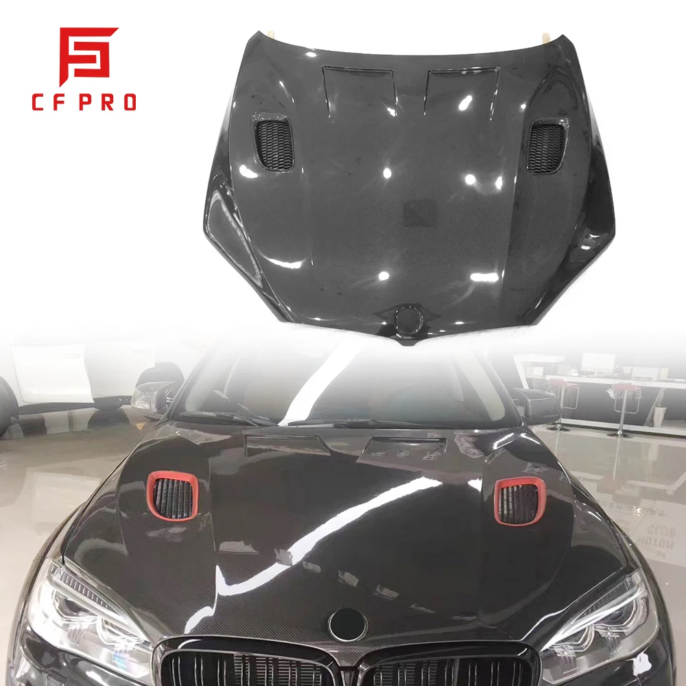 X6 Front Engine Hood Carbon Fiber Engine Cover For BMW X6 F16