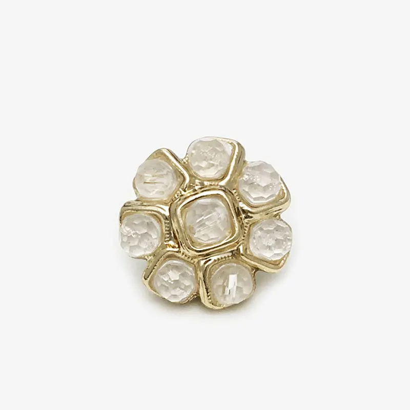 Blumenförmige Metallknöpfe für Kleidung, Damen, Mantel, Kleidungsstück, Hemden, Mode, Luxus, DIY, Basteln, Designer, Nähen, Knöpfe, Material – Detail 6