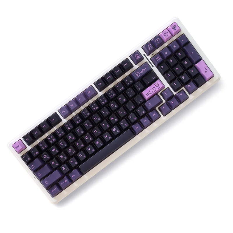 First Love Keycaps Highly Sublimated 129 Keys Full Set of Mechanical Keyboard Caps
