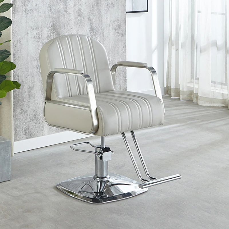 Wheel Beauty Barber Lash Chairs Makeup Spinning Recliner Barber Chairs Hydraulic Stylist Friseurstuhl Salon Furniture YX50BC