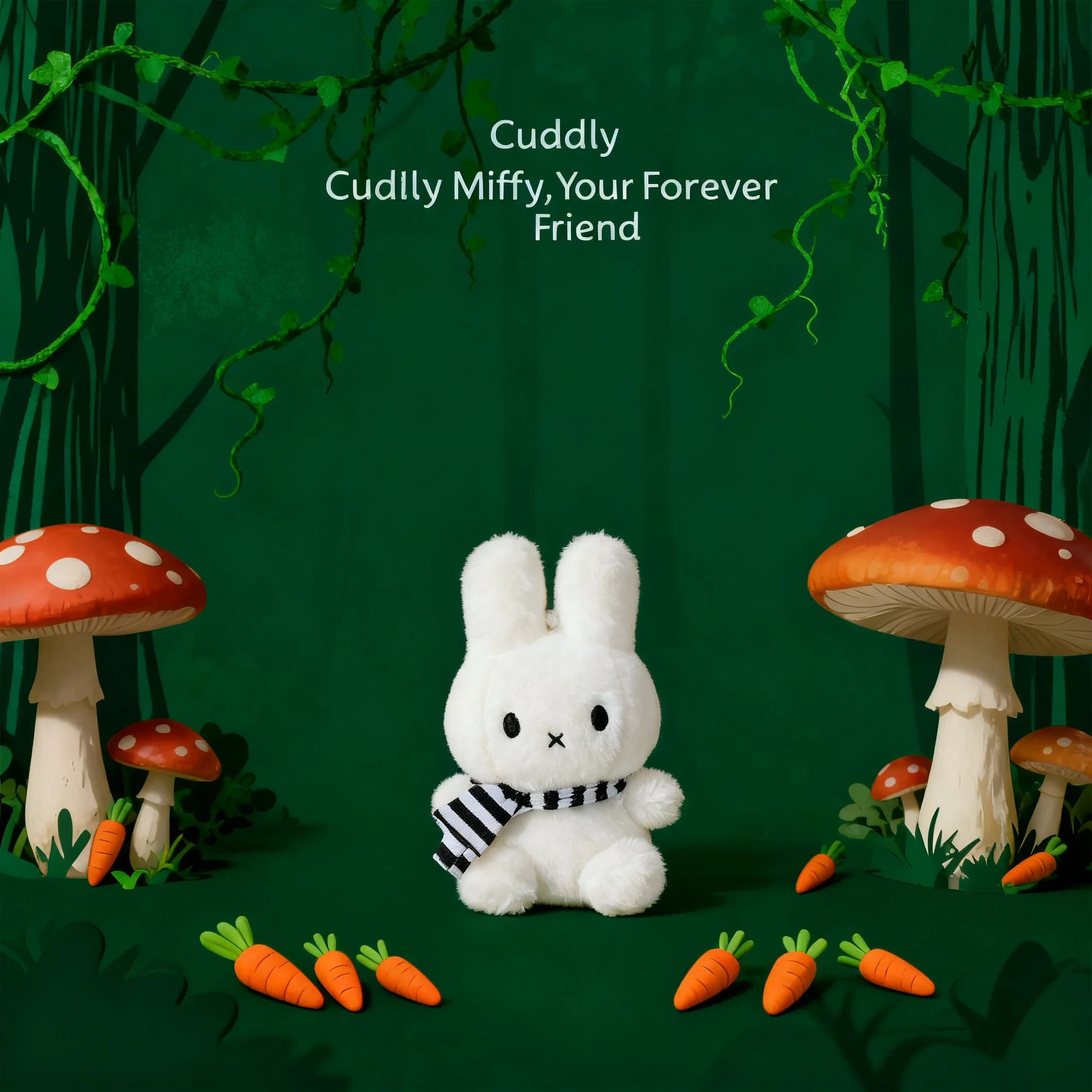 Miffy Kawaii Plush Key Chain Cute Backpack Accessories Cartoon Rabbit Black White Scarf Plush Doll Pendant Girl Gift