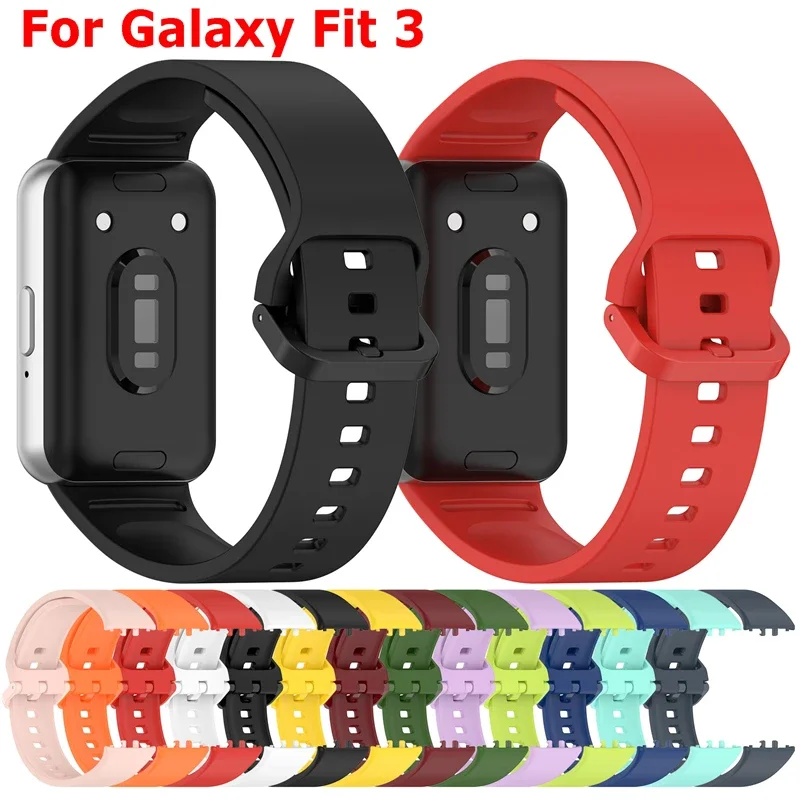 

Replacement Strap For Samsung Galaxy Fit 3 R390 Smart watch Sports Silicone Wrist band For Samsung Galaxy Fit3 Bracelet Correa