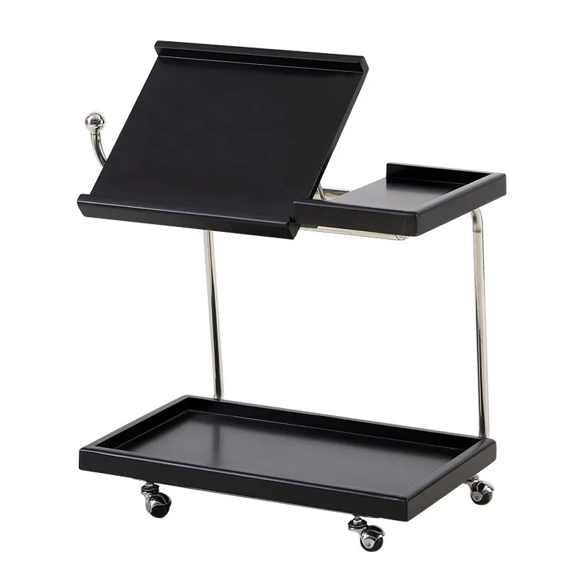 

Nordic mobile cart side solid wood storage lifting side small coffee flap office multi-functional small