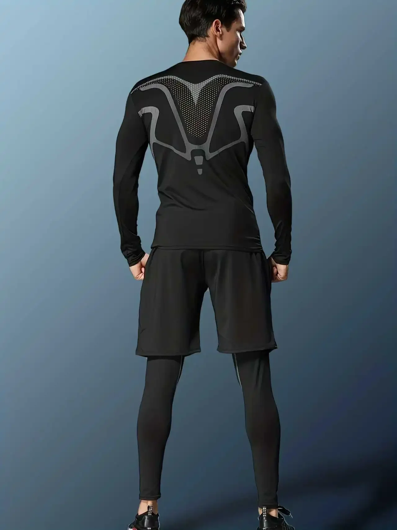 قميص رياضي جديد بأكمام طويلة، طباعة خيال علمي، قماش ناعم، مريح وقريب، مرن ومناسب #2