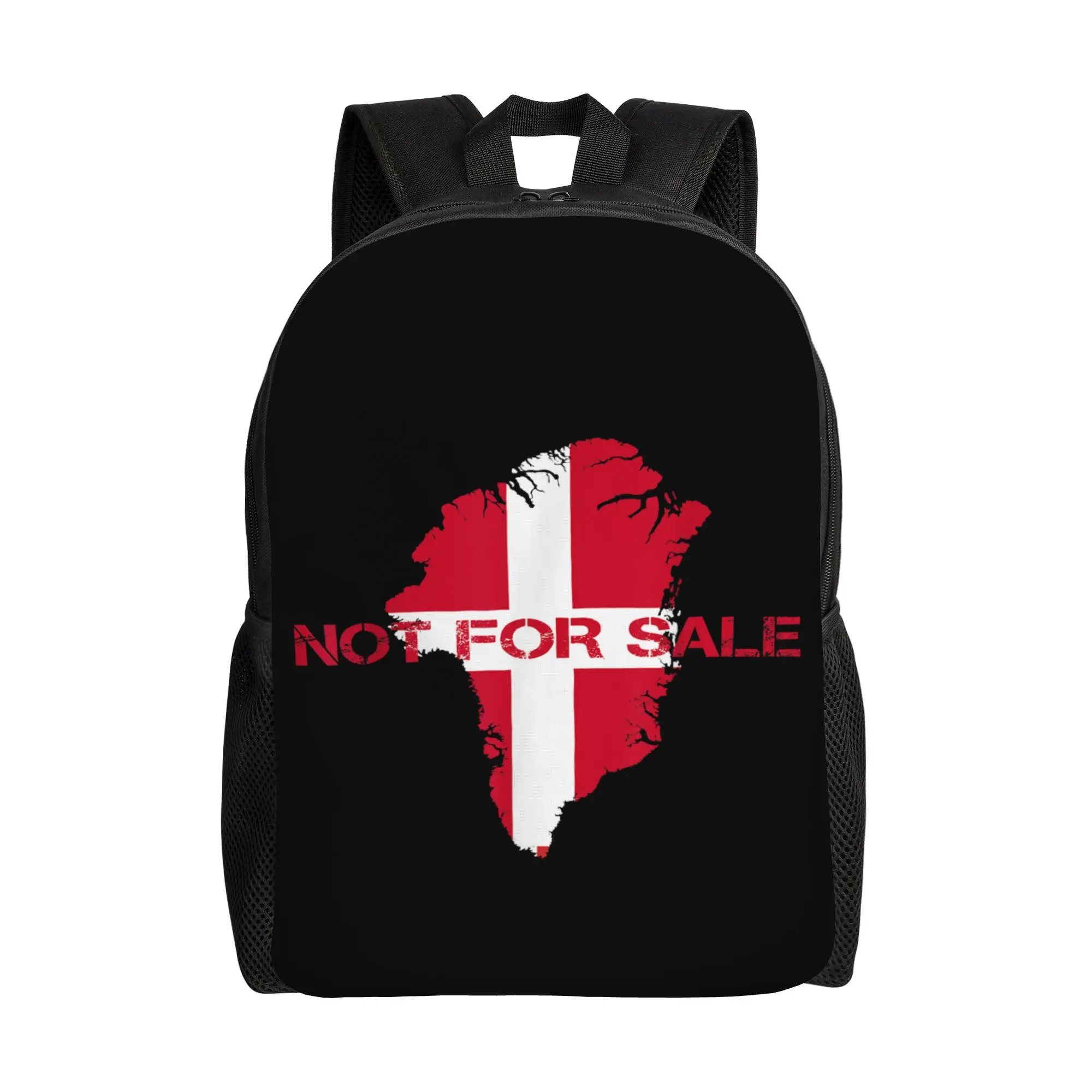 

Модный рюкзак с флагом Дании и Гренландии, не для продажи, для активного отдыха, учебы, бизнеса, с картой страны, для мужчин и женщин, для ноутбука, на плечо