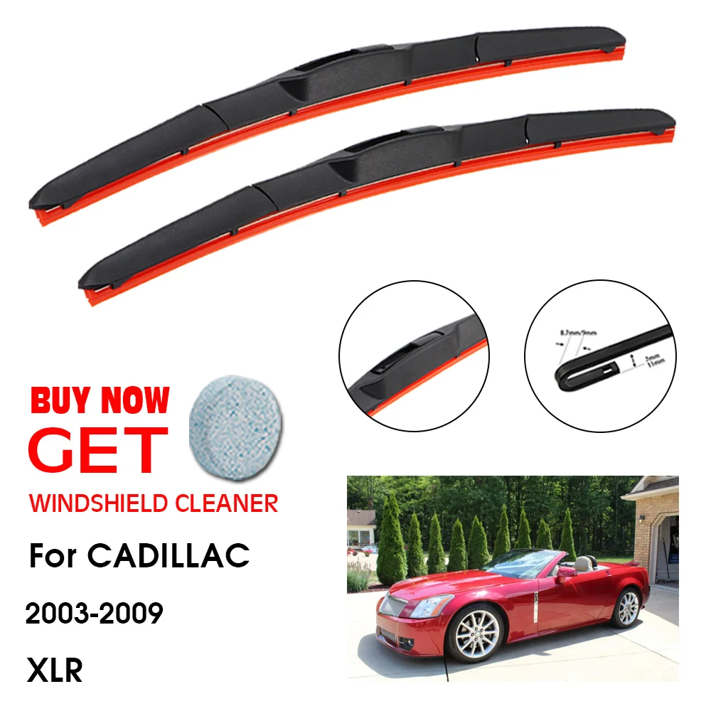 

Car Wiper Blade For Cadillac XLR 20+20" 2003-2009 Front Window Washer Windscreen Windshield Silica Gel Wiper Blade Accessories