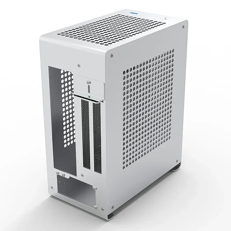 A1P all aluminum A4 mini ITX chassis, small 1U independent display, portable office mini desktop desktop computer