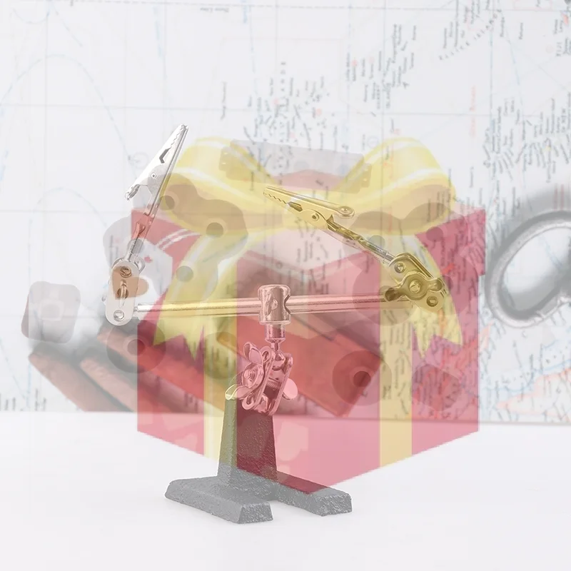 

60mm Third Hand Soldering Iron Stand Magnifying Glass Electric Iron Repair Circuit Board Clamp Welding Helping Hands Clip Tool