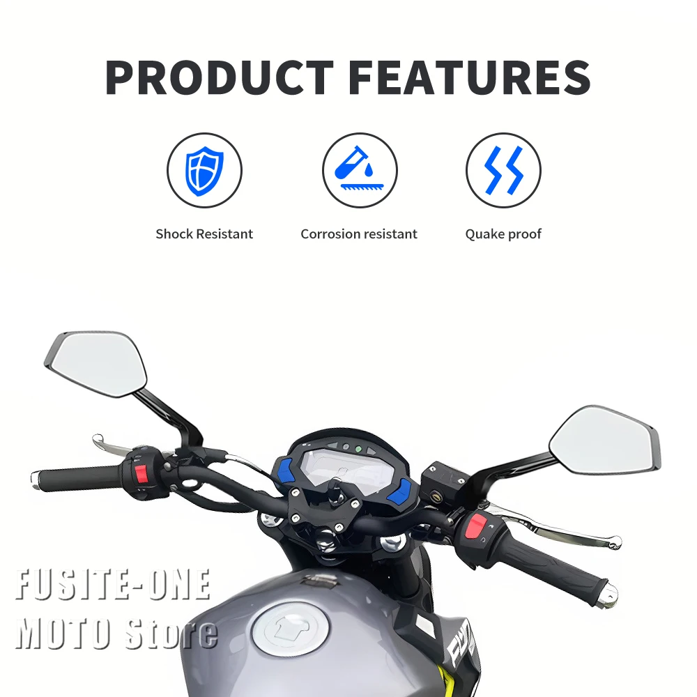 For Fun 125 Plus 2021 2022 2023 2024 2025 Adventure Motorcycle Accessories Side Rear View Mirror