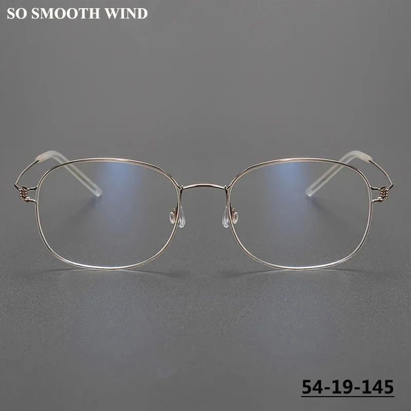 

Denmark Screwless Titanium Glasses Frame Ultralight Men Oval Square Thin Eyeglasses Women Spectacles Trendy Eyewear RimMars