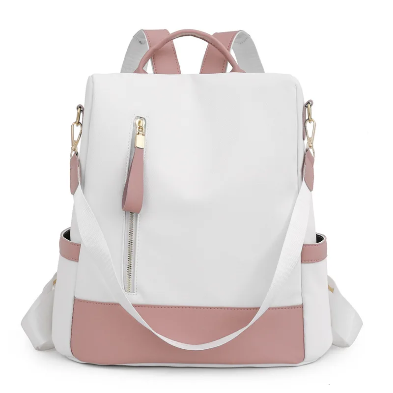 Dual-Color Multi-Purpose Backpack, Large Capacity, Suitable for College Students, Fashionable Travel Bag for Outings