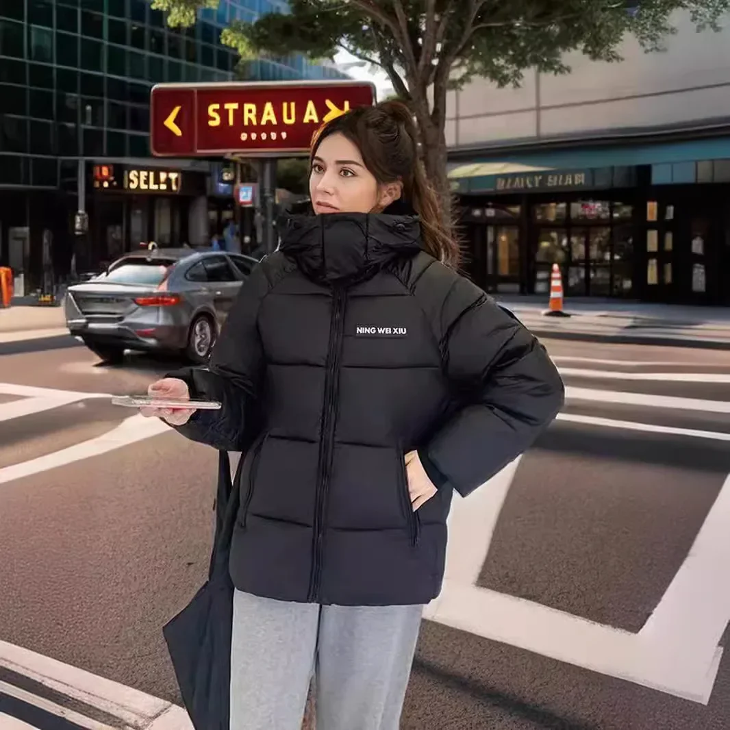 

Women's Winter Jacket Winter Female Thicken Warm White Cotton Jacket Women's Hooded Casual Parkas Coats Women's Clothing New