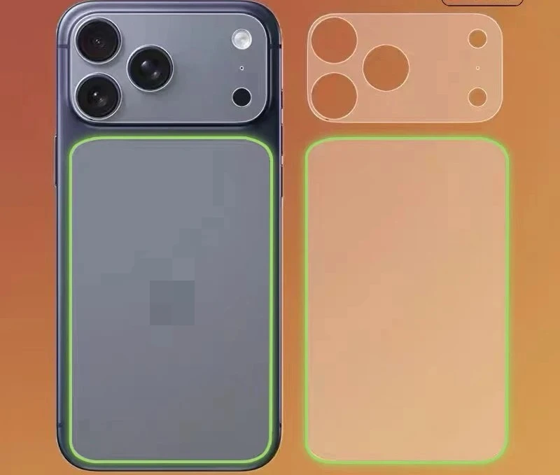 

2 шт. в ассортименте: светящаяся в темноте мягкая пленка для Apple 17 Pro Max, высококачественная пленка для Apple 17 Pro с защитой от отпечатков пальцев