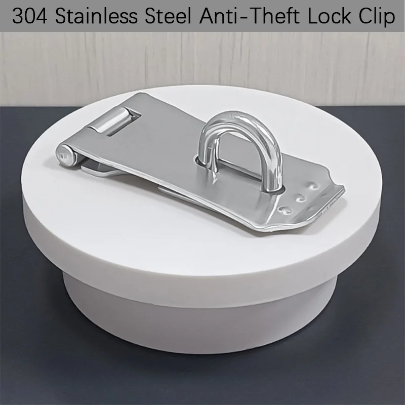 1pcs 304 Stainless Steel Door Latch Lock, Thickened Buckle Cabinet Drawer Anti-Theft Hanging Lock, Old-style Wooden Door Latch,