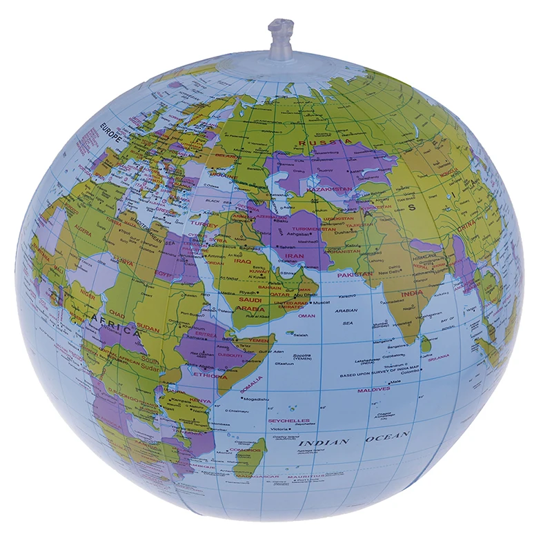 40 Cm Inflatable World Globe Teach Education Geography Map Toy Kid Beach Ball Geography Toy Nice Educational Toys for Students