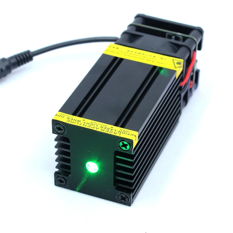 OXLasers 520nm 3W Green Laser Module 12V Fat Beam Laser Show Laser Bird Repellent Lab Lasers Supports TTL PWM