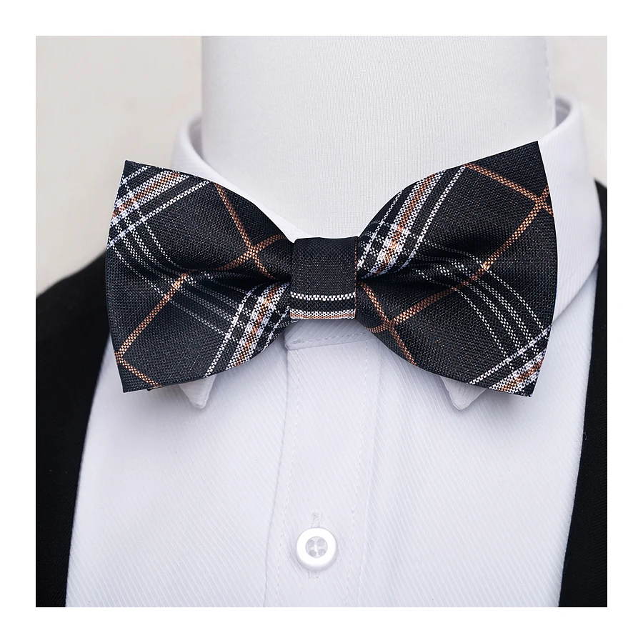 Brand Fashion Bow Tie Dot Dark Grey Man Wedding Accessories Fit Formal Party lover\'s day Butterfly Tie Bowtie