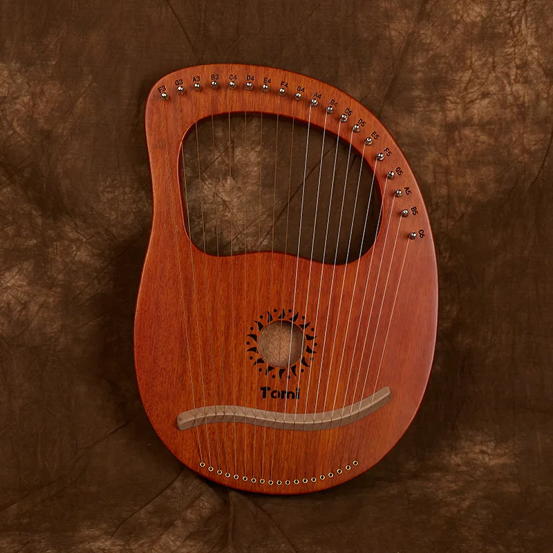 2025 Wooden Harp 19 String Lyre Portable Arpa Beginners Mini Professional