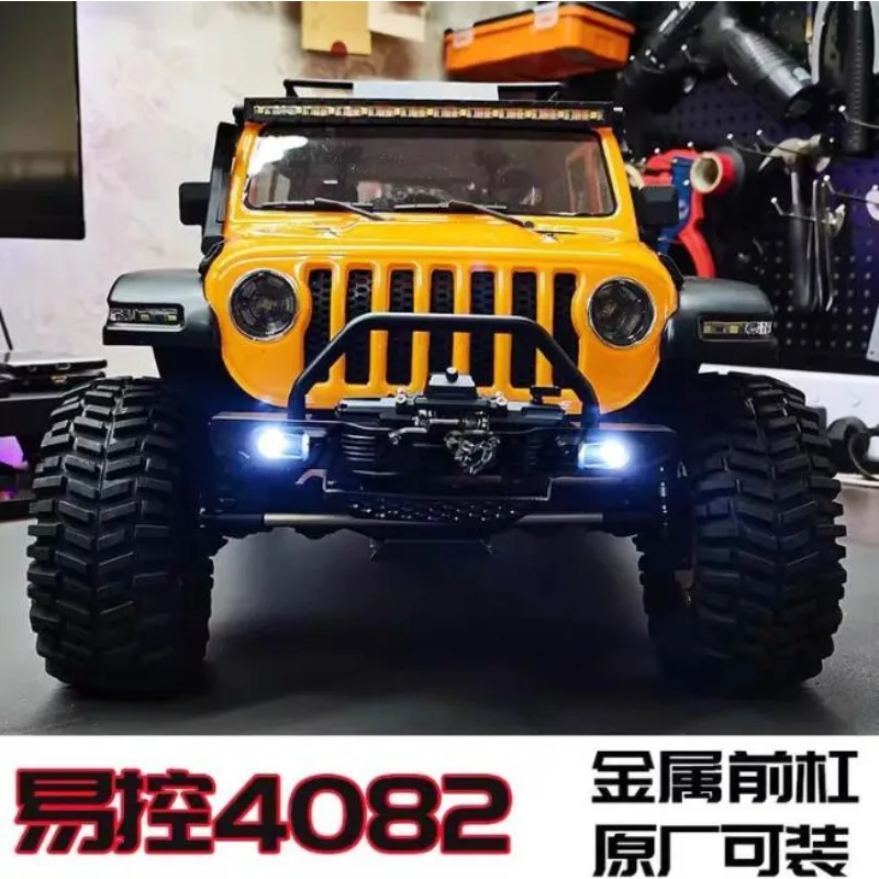

Stock Upgrade Metal Front Bumper for 1/8 Yikong 4082, Winch Mountable, Fits Original Crossbeam, Kit Parts for Self-Assembly