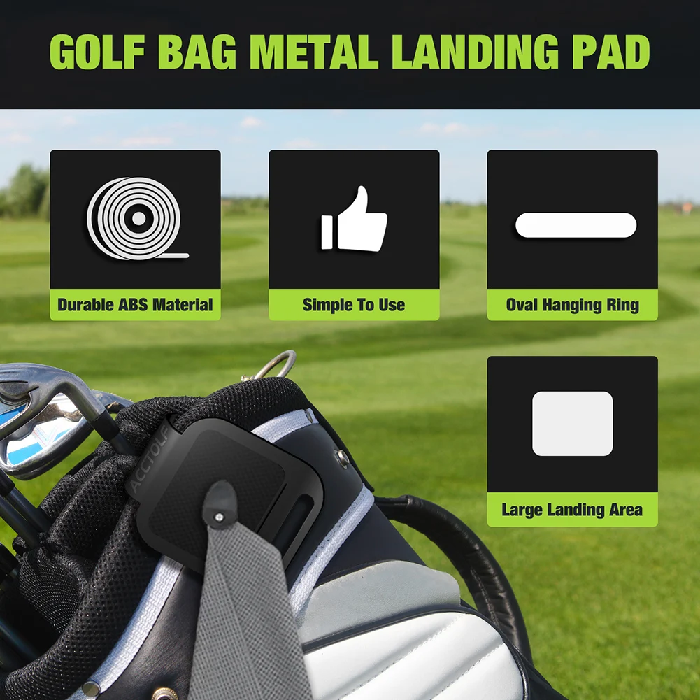Golfs Bag Plastics Landing Pads Universal Fit Golfs Bag Types Landing Pad Gifts Golfs Lover Golf Equipment Putter Clamp Holder