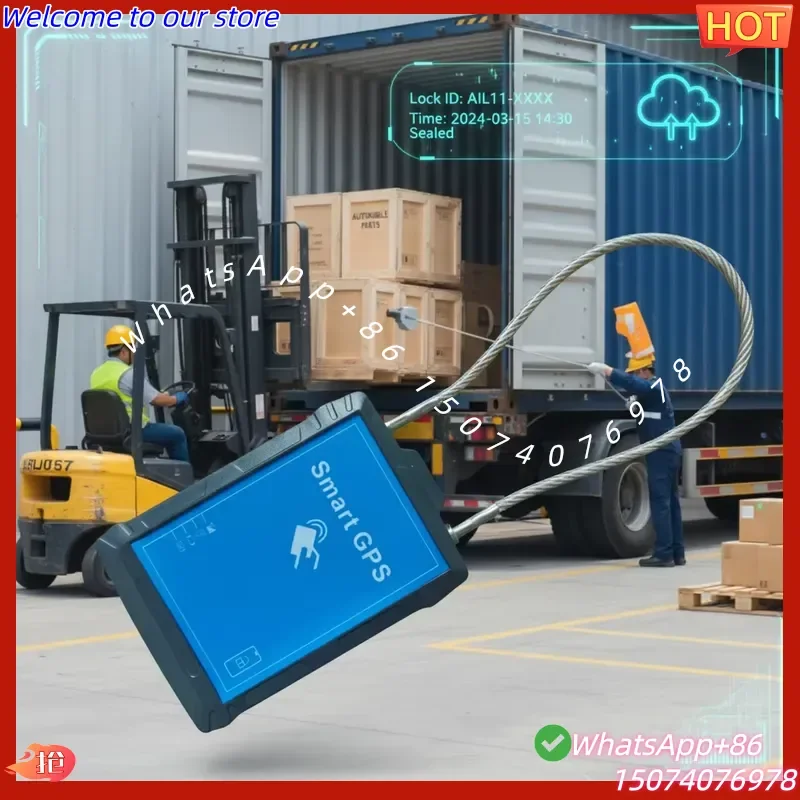 2026 Smart Security Padlock with Mobile App Control, 2G LTE Tracking and Tamper Alert for Container Fleet