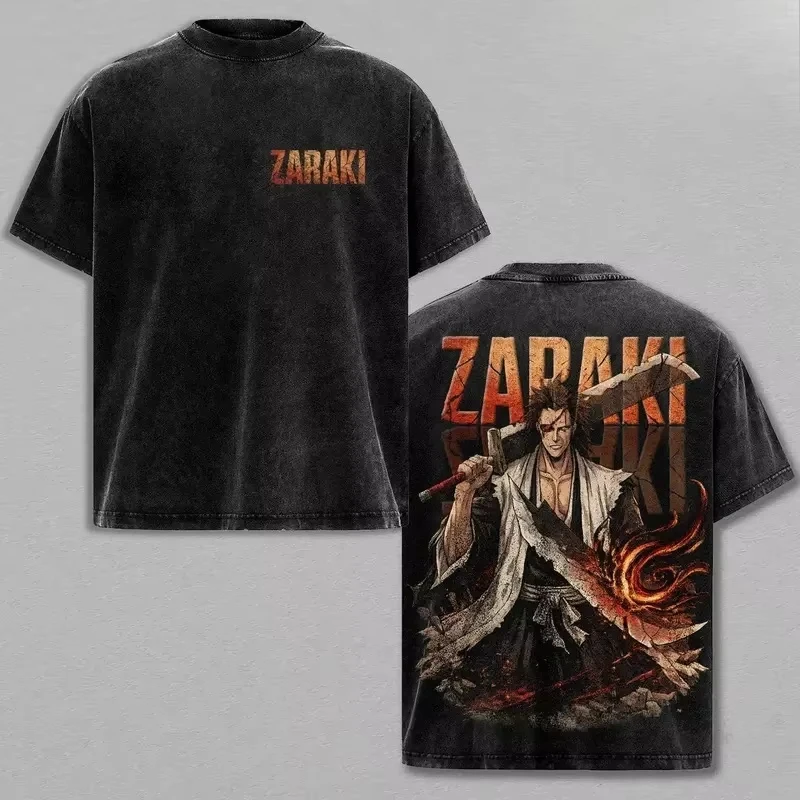 2026 Summer Hot Sale Aizen Sousuke BLEACH T-shirt Men Women Manga  Harajuku T-shirts Vintage Y2K Gothic Cotton Oversized T-shirt