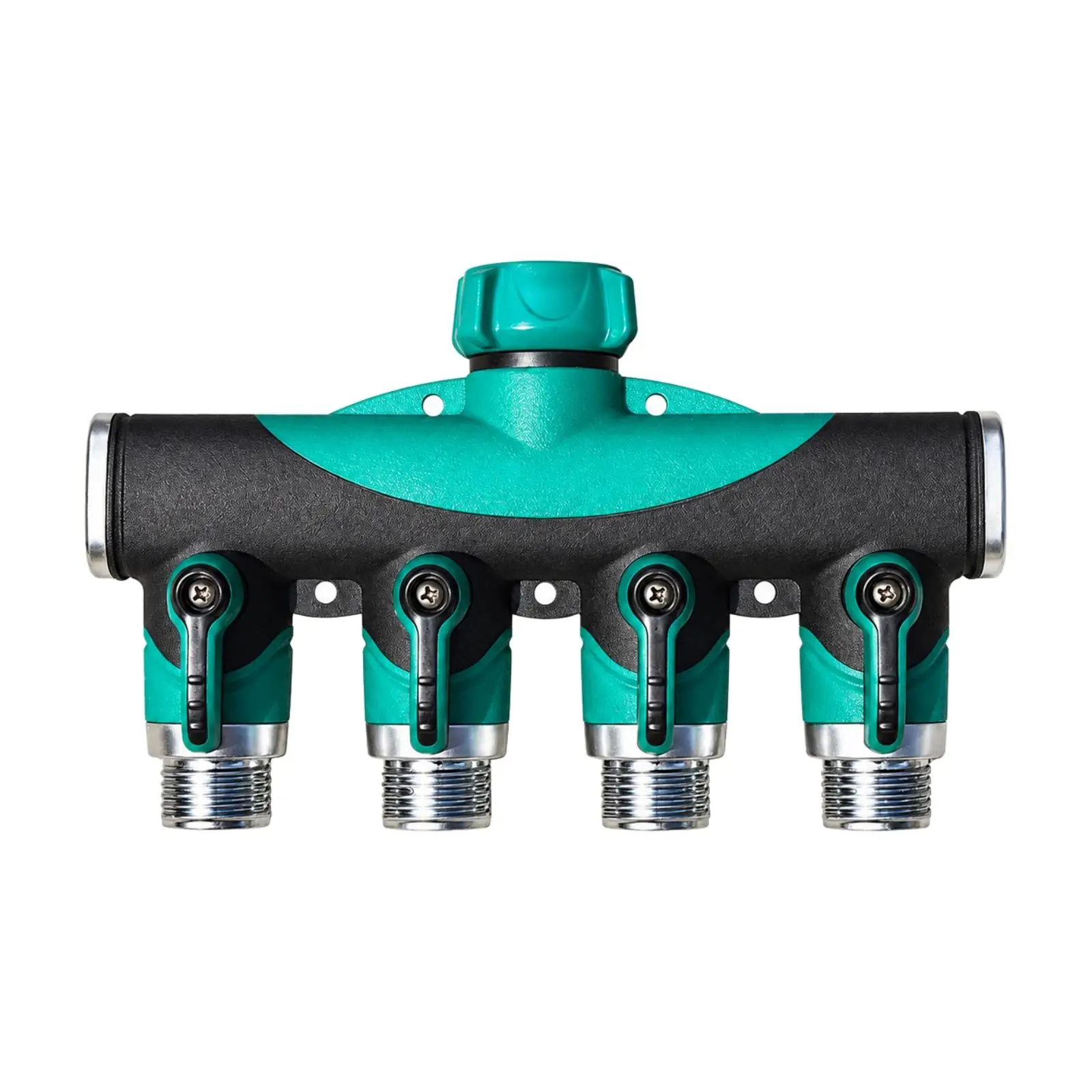 Water Diverter Manifold Independently Controlled Garden Hose Water-Diverter Manifold Irrigation Hose Splitter