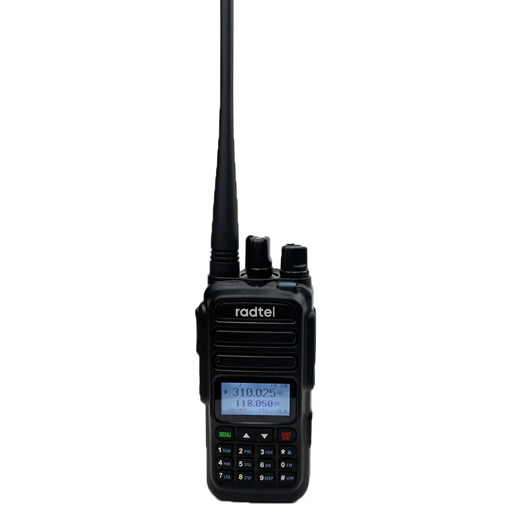 Radtel RT-830 Full Bands 136-520Mhz Amateur Ham Two Way Radio 128CH  Walkie-Talkie Air Band Color Police Scanner  Marine Radio