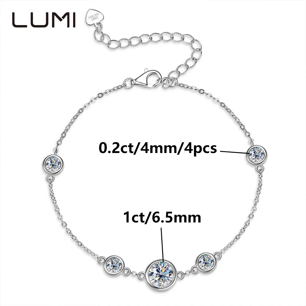 

Общая 1,8 карата, оригинальный муассанит, блестящий 5-звездочный серебряный браслет S925, лучший подарок для вечеринки, юбилея, дня рождения, ювелирные изделия, подарок